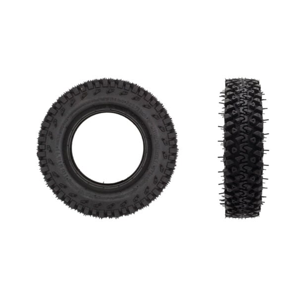 black 7 inch mud plugger tyre