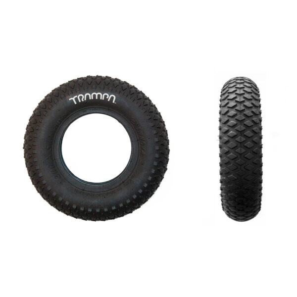 black 8 inch promo striker diamond tyre