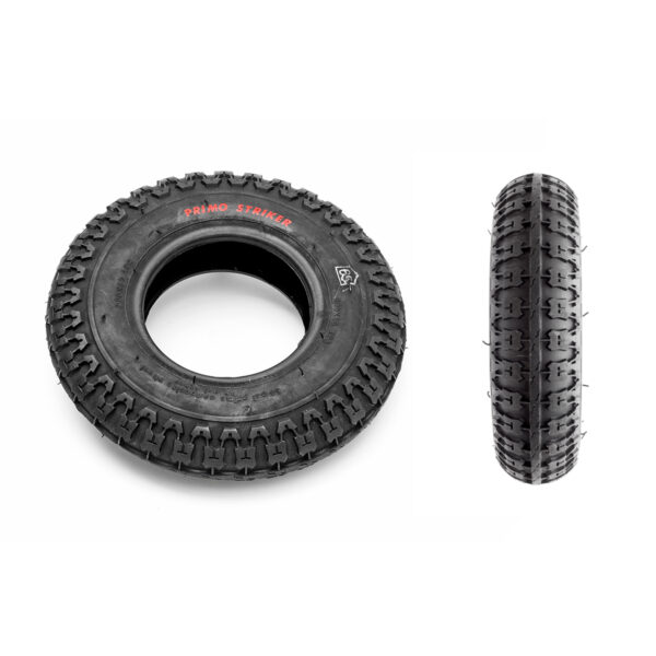 black 8 inch primo striker tyre