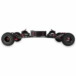Spur Gear Drive Electric Mountainboard in Black and Red
