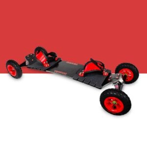 red infinity trucks mountainboard colour block